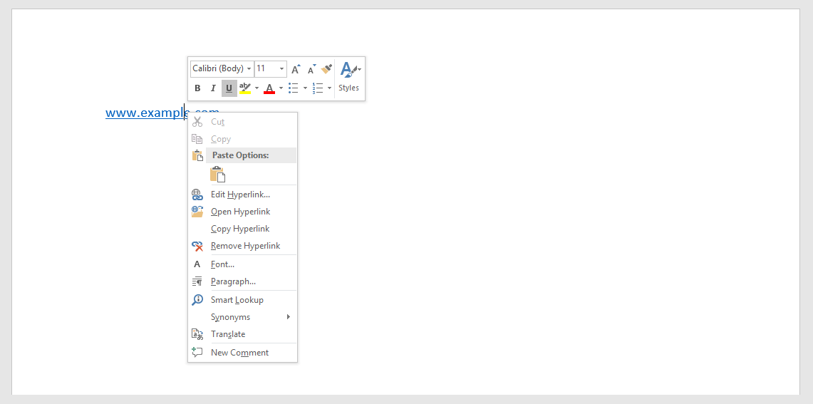 Quitar hipervínculos en Word, Excel y Outlook - IONOS