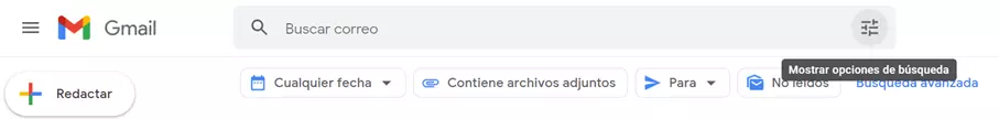 Bandeja de entrada de Gmail: función de búsqueda