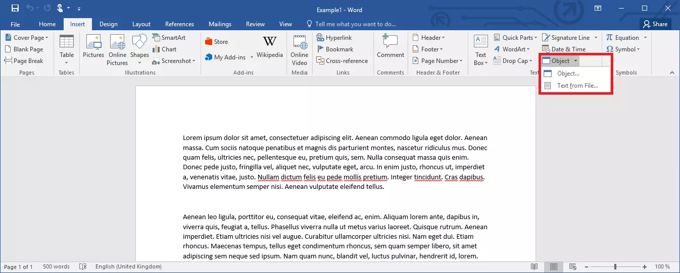 Función para unir varios documentos de Word.