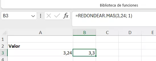 Excel: redondear a un decimal