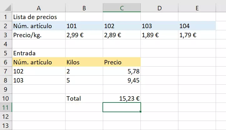 BUSCARH: celdas C7 y C8 con resultados.