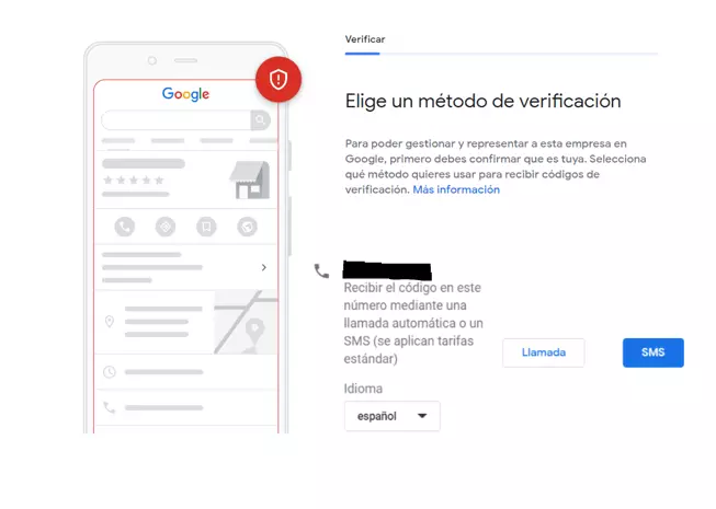 Registrarse en Google My Business: confirmar entrada