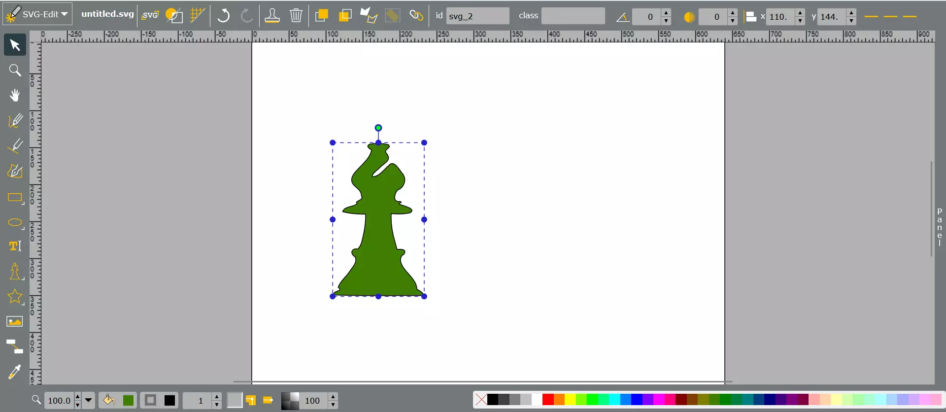 Interfaz de usuario SVG Edit