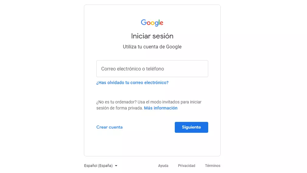 Acceder a tu cuenta de Google