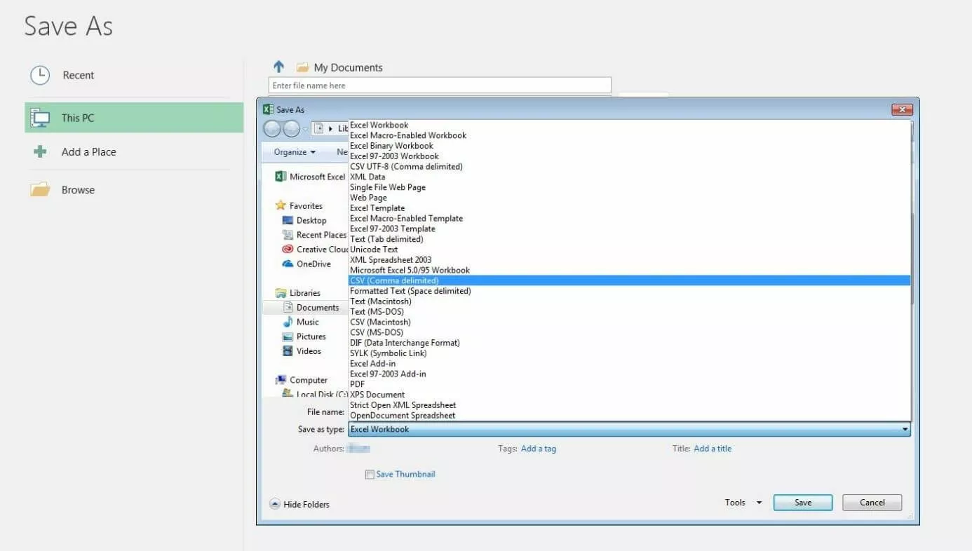 Microsoft Excel 2016: guardar un documento