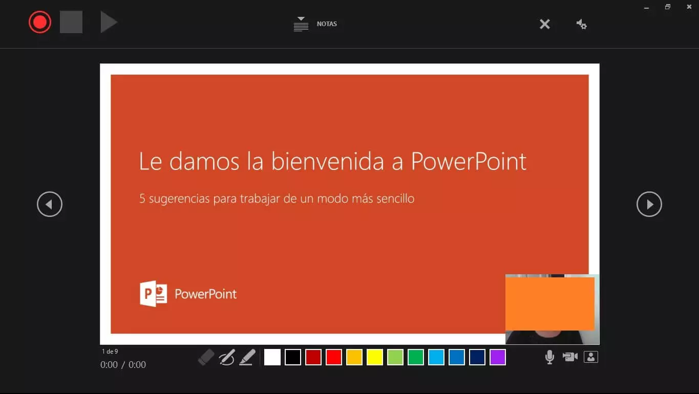 PowerPoint: grabar presentación con diapositivasPowerPoint: grabar presentación con diapositivas