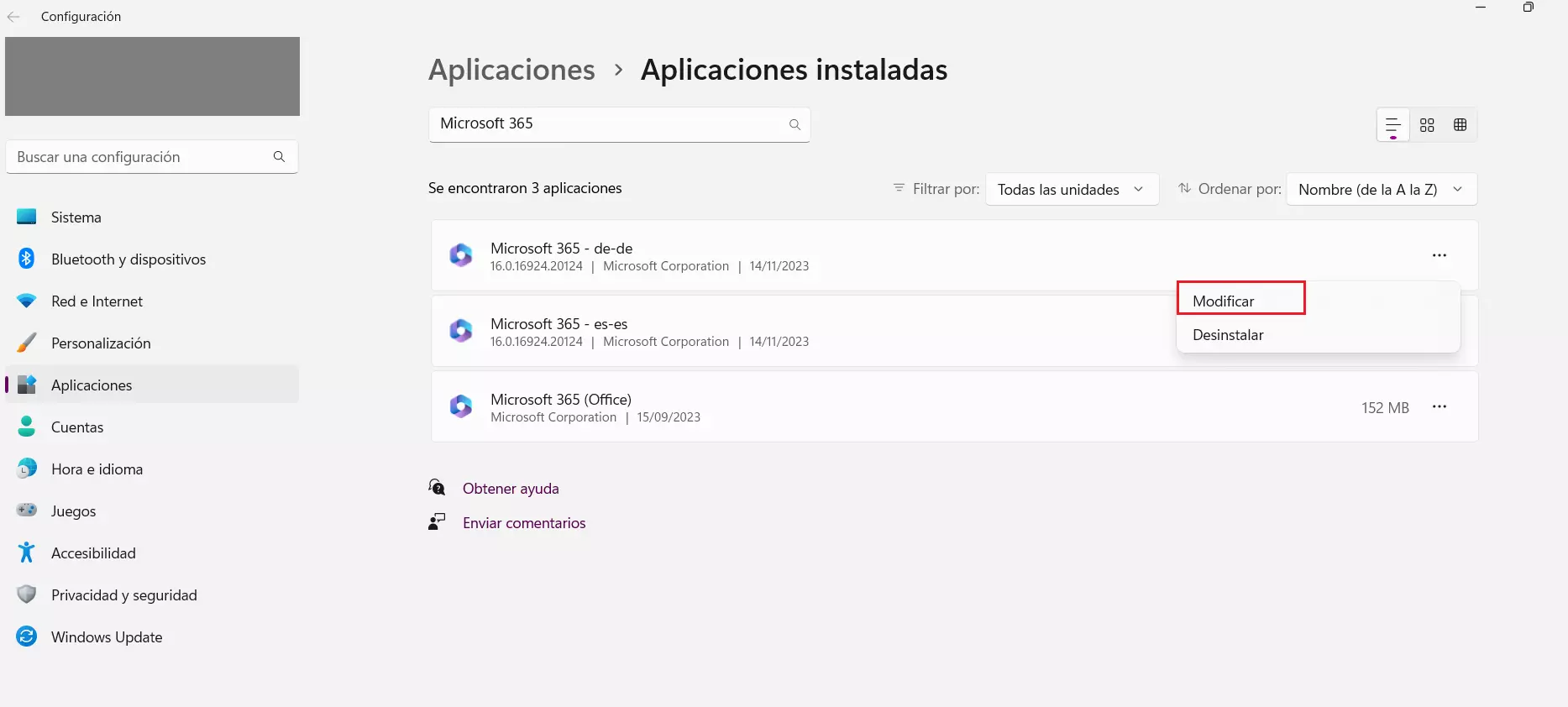 Word no abre: configuración de las aplicaciones