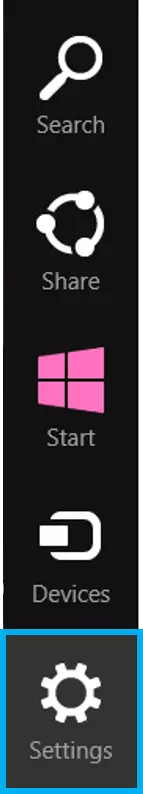 Windows 8: barra de Charms