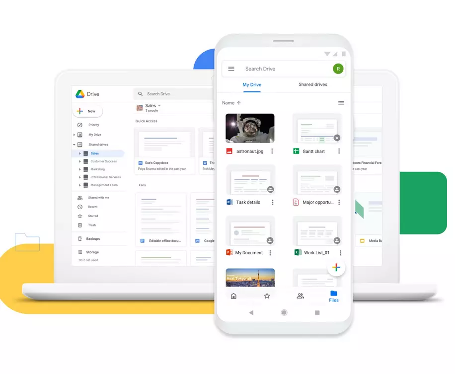 Captura de pantalla de Google Drive