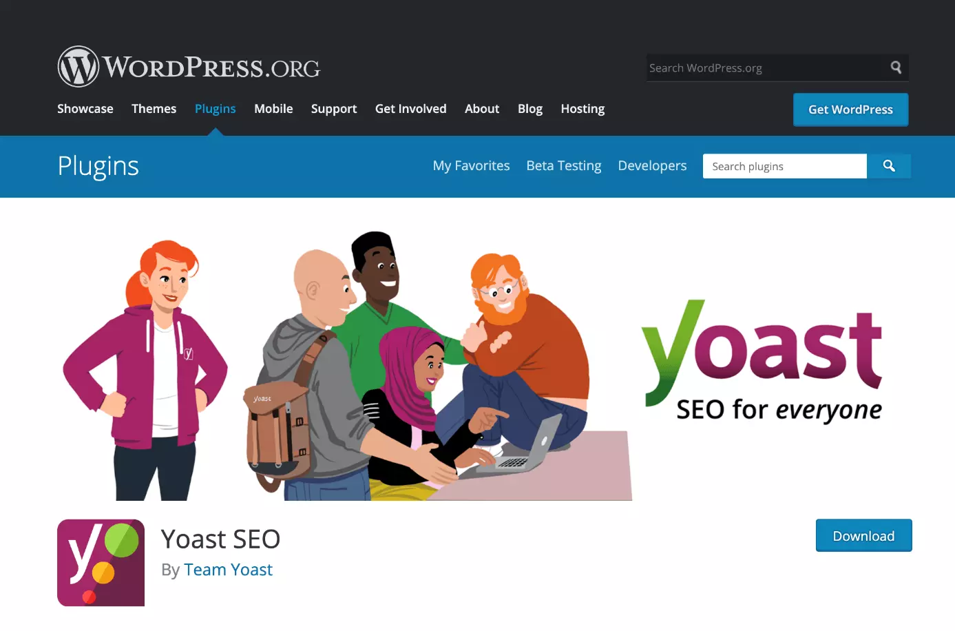 Plugin SEO de WordPress Yoast SEO en WordPress.org