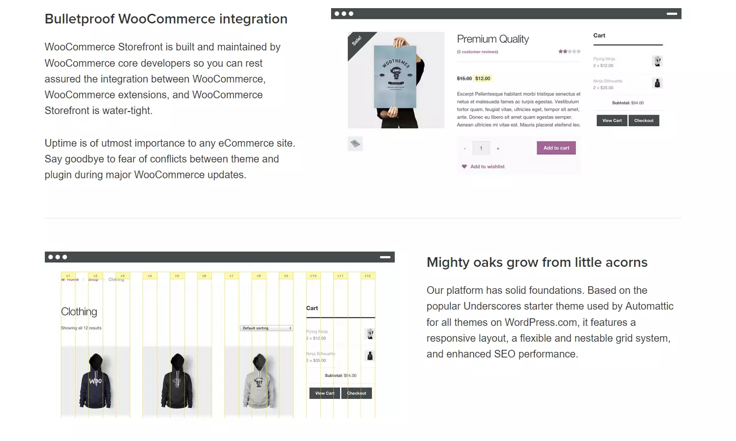 Página de inicio de WooCommerce