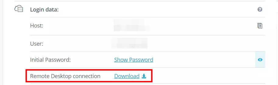 Cuenta de cliente de IONOS: datos de acceso y configuración remota