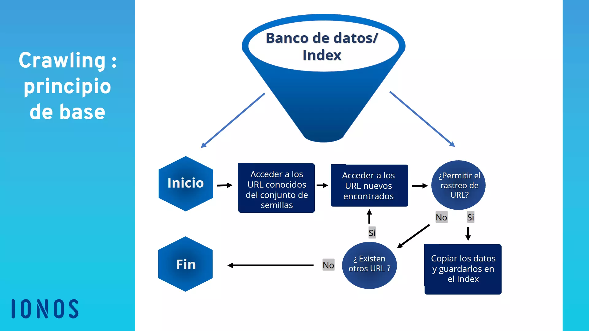 Esquema del proceso de rastreo paso a paso