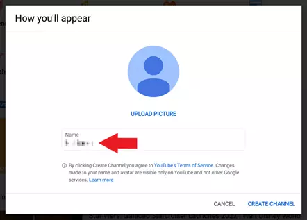 Canal de YouTube: elección del nombre