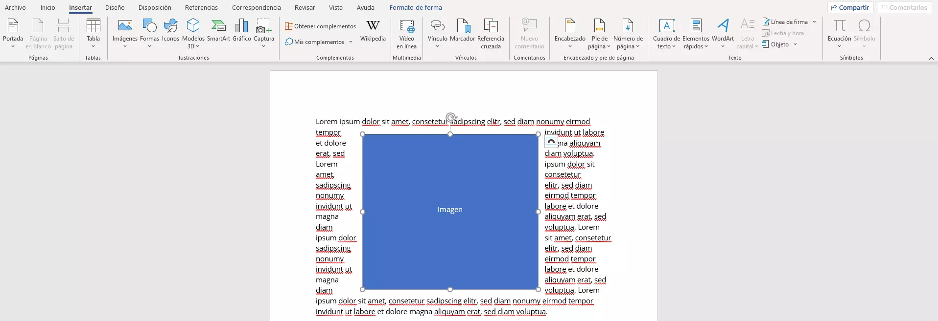 Microsoft Word: colocar texto alrededor de imagen 