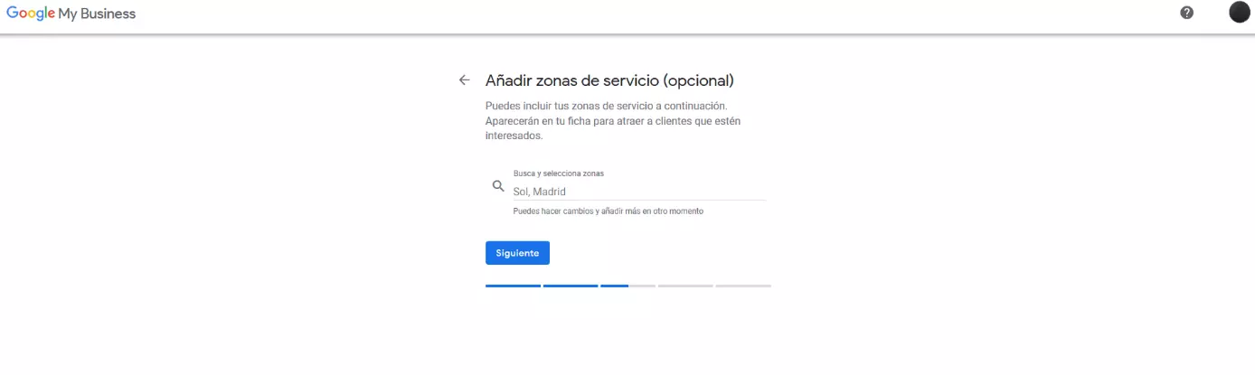 Google My Business: añadir las zonas de servicio