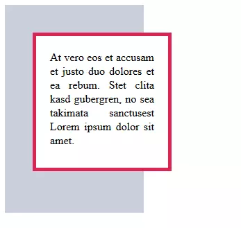 La caja flotante sobresale del elemento padre